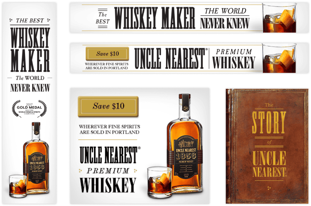 Uncle Nearest Whiskey Banners, Hang Tag